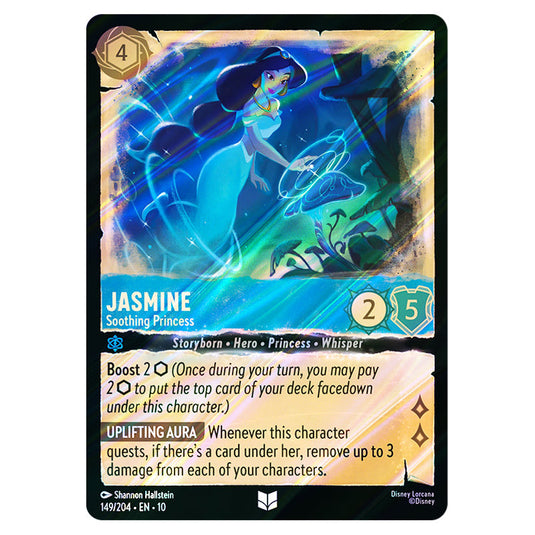 Jasmine - Soothing Princess 149/204 card from the Lorcana set Whispers in the Well