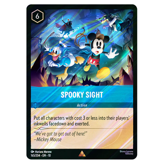 Spooky Sight 165/204 card from the Lorcana set Whispers in the Well