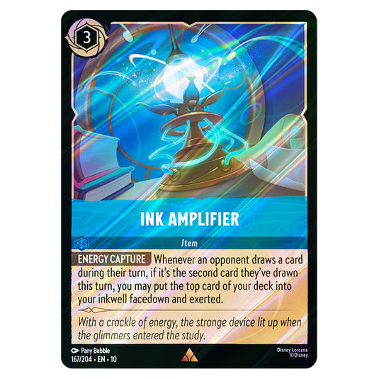 Ink Amplifier 167/204 card from the Lorcana set Whispers in the Well