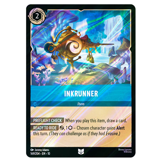 Inkrunner 169/204 card from the Lorcana set Whispers in the Well