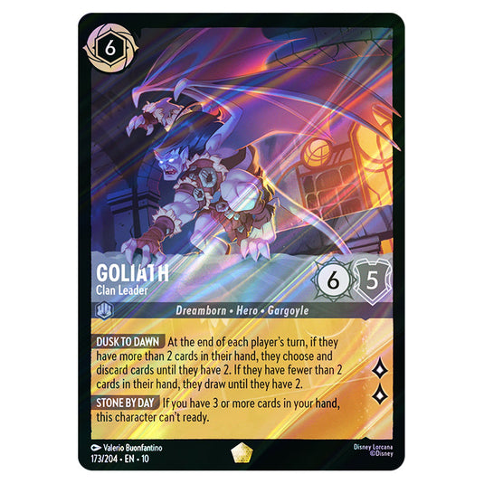 Goliath - Clan Leader 173/204 card from the Lorcana set Whispers in the Well