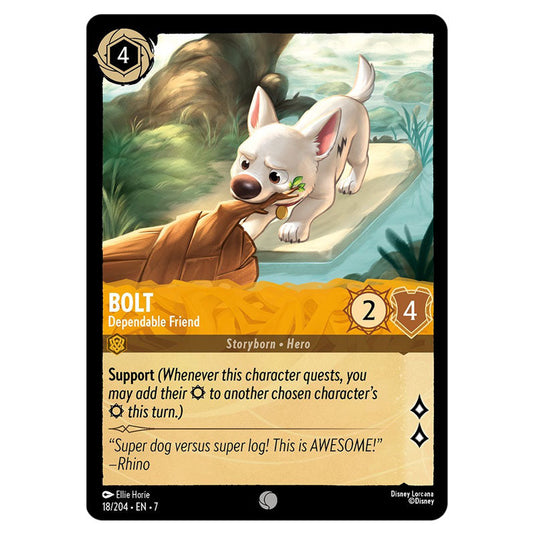 lorcana bolt cards Lorcana - Archazia's Island - Bolt - Dependable Friend (Common)