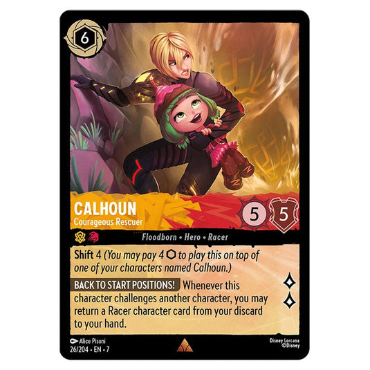 calhoun lorcana card Lorcana - Archazia's Island - Calhoun - Courageous Rescuer (Rare)