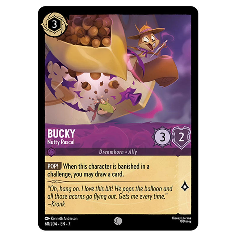 Lorcana - Archazia's Island - Bucky - Nutty Rascal (Common) - 60/204