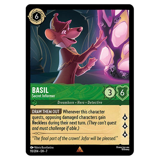 Lorcana - Archazia's Island - Basil - Secret Informer (Rare)