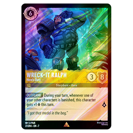 Wreck-It Ralph - Hero's Duty 27/204 card from the Lorcana set Archazia's Island
