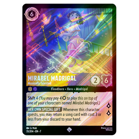 Mirabel Madrigal - Musically Talented 35/204 card from the Lorcana set Archazia's Island