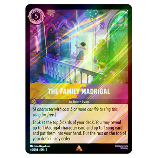 The Family Madrigal 40/204 card from the Lorcana set Archazia's Island