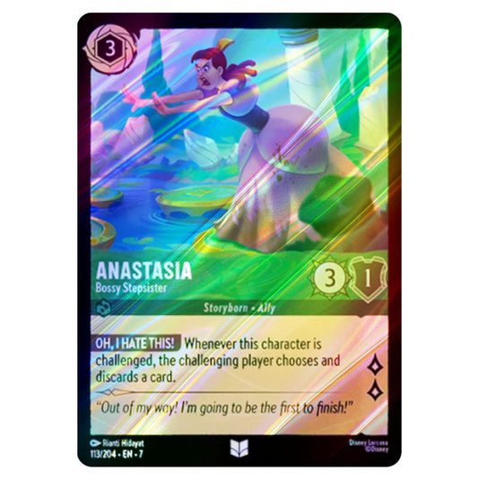 Anastasia - Bossy Stepsister 113/204 card from the Lorcana set Archazia's Island