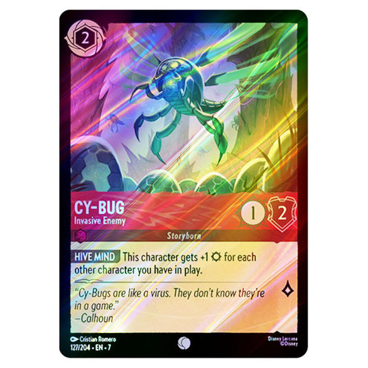 Cy-Bug - Invasive Enemy 127/204 card from the Lorcana set Archazia's Island