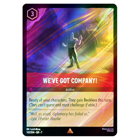 We've Got Company! 147/204 card from the Lorcana set Archazia's Island