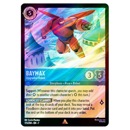 Baymax - Upgraded Robot 175/204 card from the Lorcana set Archazia's Island