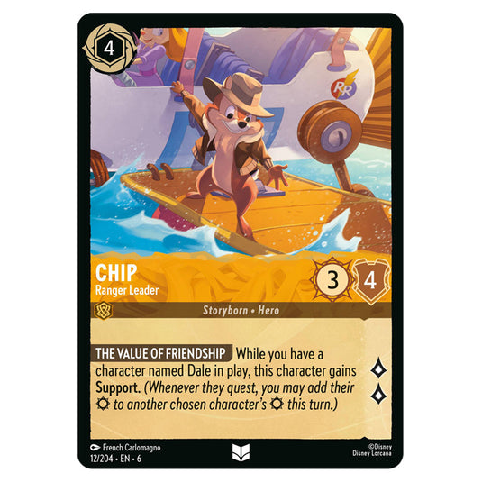 lorcana azurite sea card values Lorcana - Azurite Sea - Chip - Ranger Leader (Uncommon)