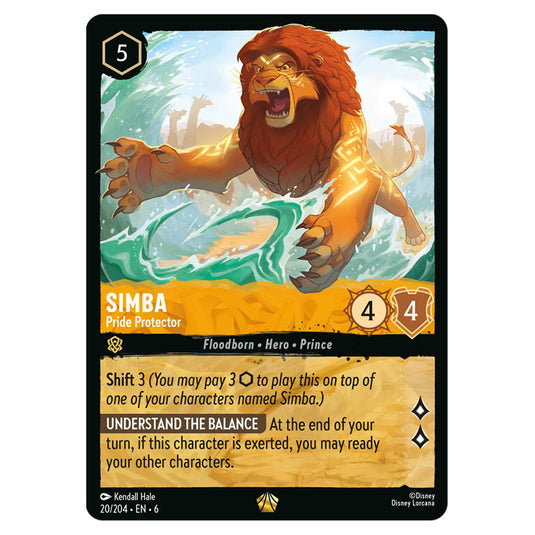 Lorcana - Azurite Sea - Simba - Pride Protector (Legendary)