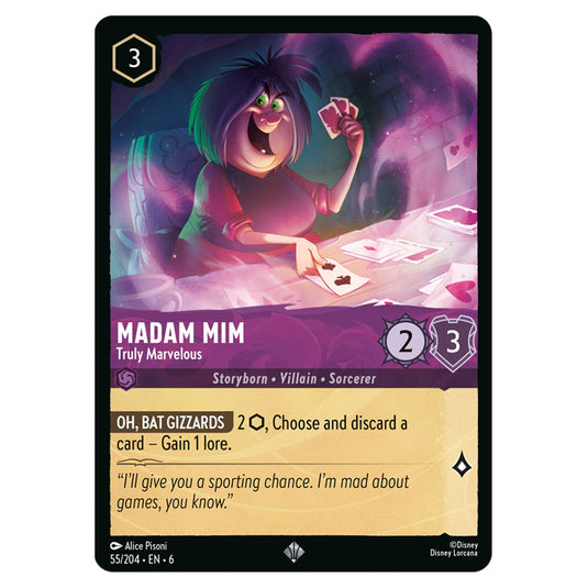madam mim lorcana card Lorcana - Rise of the Floodborn - Madam Mim - Snake (Uncommon) main image 0