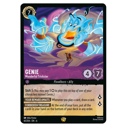Lorcana - Azurite Sea - Genie - Wonderful Trickster (Legendary)