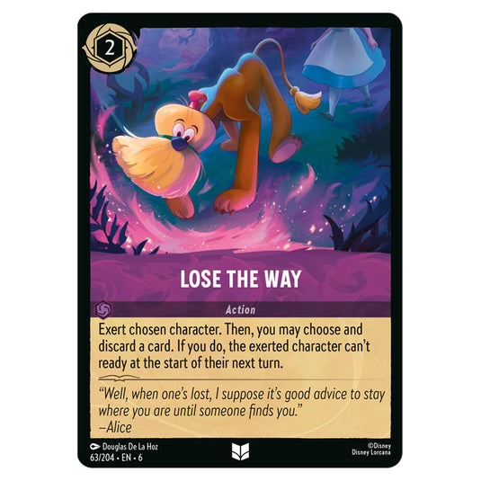 Lose the Way 63/204 card from the Lorcana set Azurite Sea