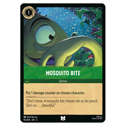 Mosquito Bite 96/204 card from the Lorcana set Azurite Sea