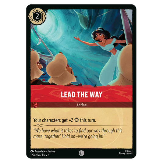 Lead the Way 129/204 card from the Lorcana set Azurite Sea