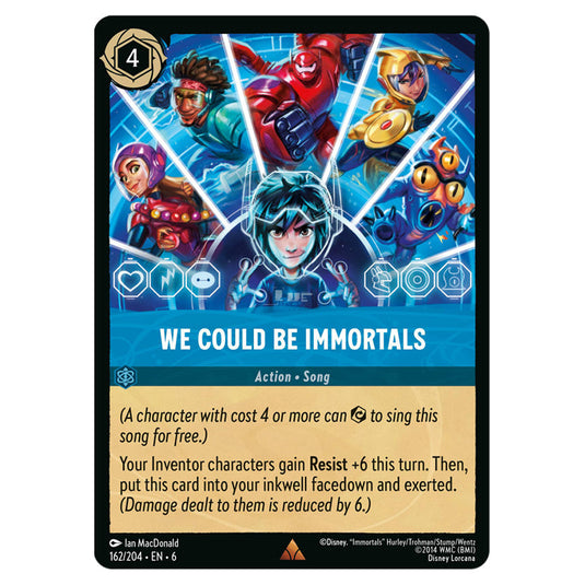 We Could Be Immortals 162/204 card from the Lorcana set Azurite Sea