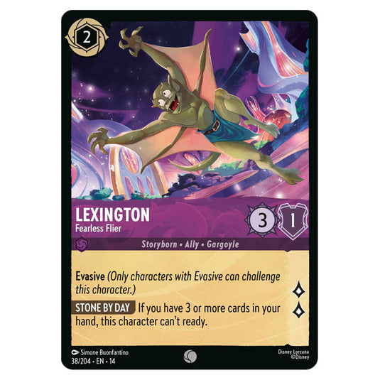Lexington – Fearless Flier 38/204 card from the Lorcana set Hyperia City