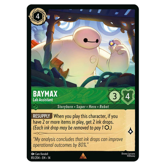 Baymax – Lab Assistant 85/204 card from the Lorcana set Hyperia City