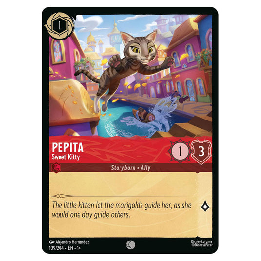 Pepita – Sweet Kitty 109/204 card from the Lorcana set Hyperia City