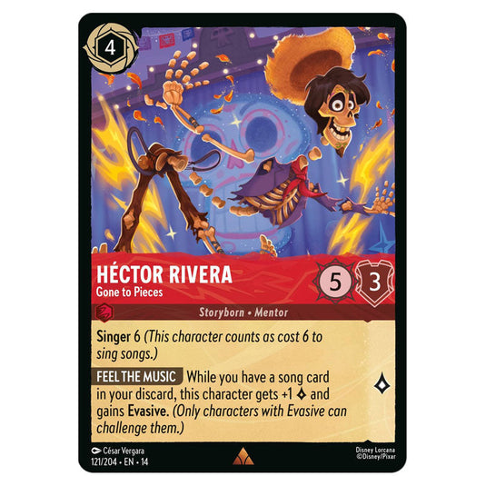 Héctor Rivera – Gone to Pieces 121/204 card from the Lorcana set Hyperia City