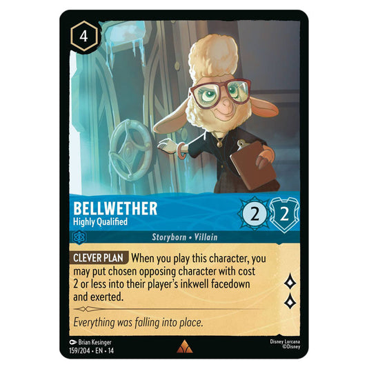 Bellwether – Highly Qualified 159/204 card from the Lorcana set Hyperia City