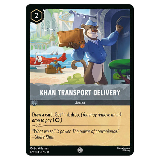 Khan Transport Delivery 199/204 card from the Lorcana set Hyperia City