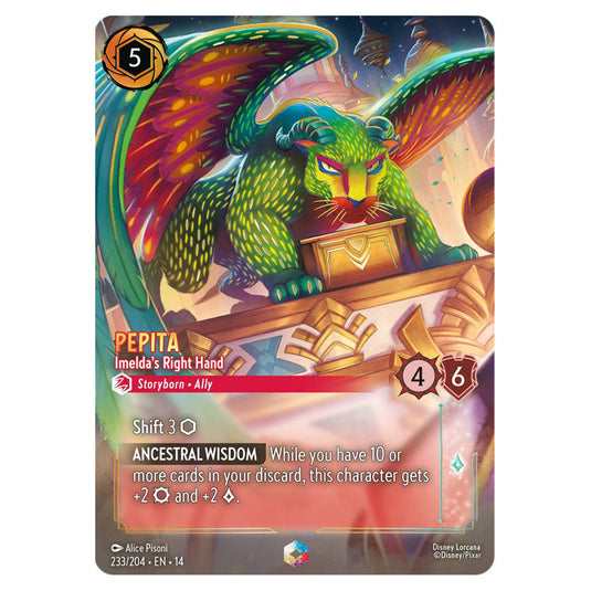 Pepita – Imelda's Right Hand 233/204 card from the Lorcana set Hyperia City