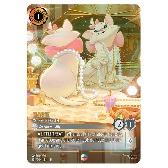 Marie – Caught in the Act 238/204 card from the Lorcana set Hyperia City
