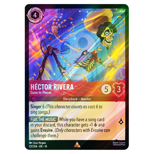 Héctor Rivera – Gone to Pieces 121/204 card from the Lorcana set Hyperia City