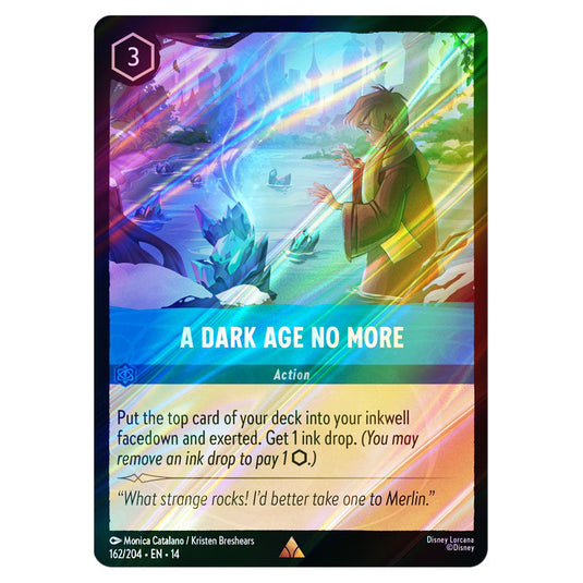A Dark Age No More 162/204 card from the Lorcana set Hyperia City