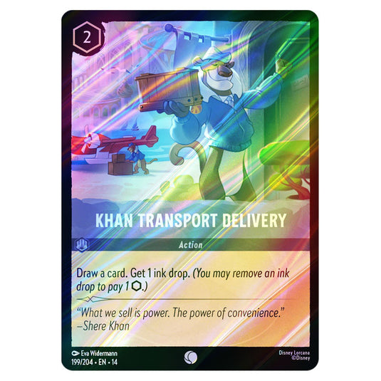 Khan Transport Delivery 199/204 card from the Lorcana set Hyperia City