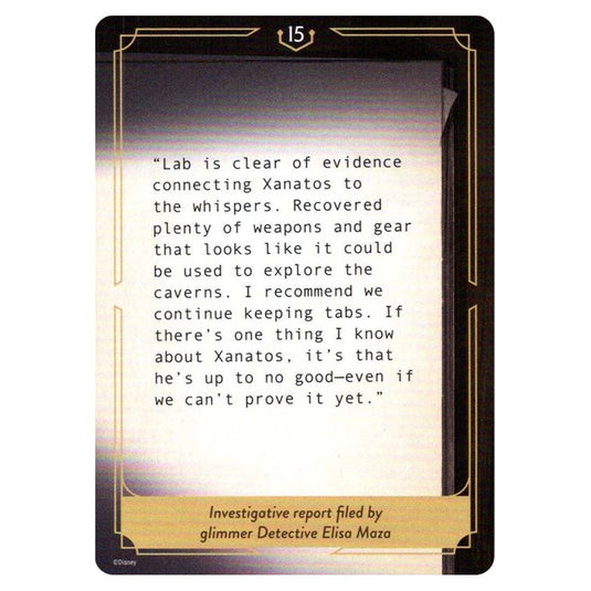 Transcript #015 T015 card from the Lorcana set Whispers in the Well