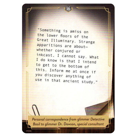 Transcript #016 T016 card from the Lorcana set Whispers in the Well