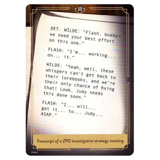 Transcript #018 T018 card from the Lorcana set Whispers in the Well