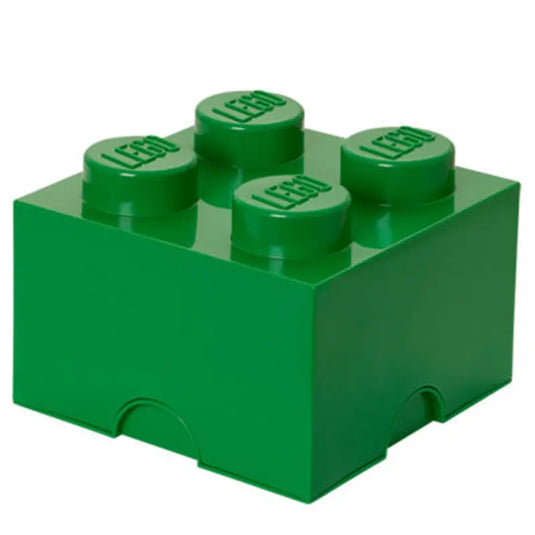 Lego - 4 Stud Storage Brick - Dark Green