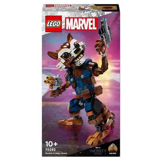 Lego - Super Heroes Marvel - Guardians of the Galaxy: Rocket & Baby Groot #76282 box art