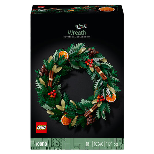 Lego Botanicals Wreath 10340 box