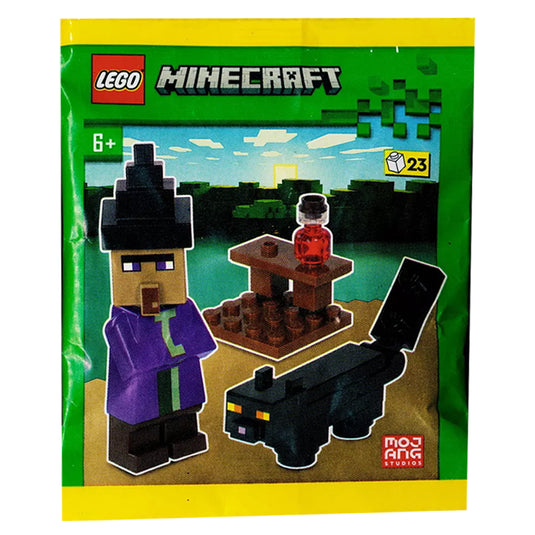 Lego Minecraft Witch Black Cat and Potion