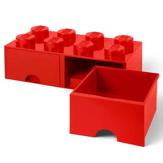 Lego - 8 Stud Brick Drawer - Red