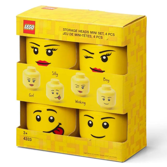 Lego - Storage Head - Mini - Set of 4 box