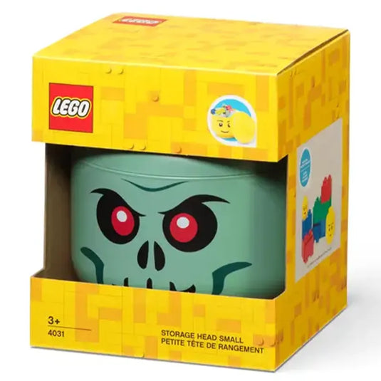 Lego - Storage Head - Small - Green Skeleton