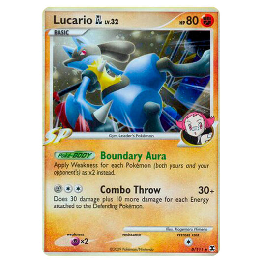Pokemon - Platinum - Rising Rivals - Lucario GL - 8/111