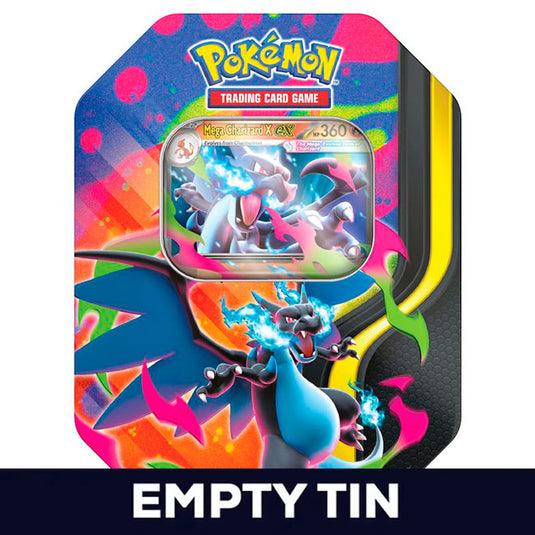 Pokemon - Mega Evolution Tin - Mega Charizard X ex (Empty)