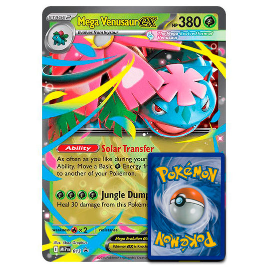 Pokemon - SV Black Star Promos - Mega Venusaur ex - Oversized Lenticular Promo Card