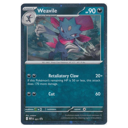 Pokemon - MEP Black Star Promos - Weavile - MEP021