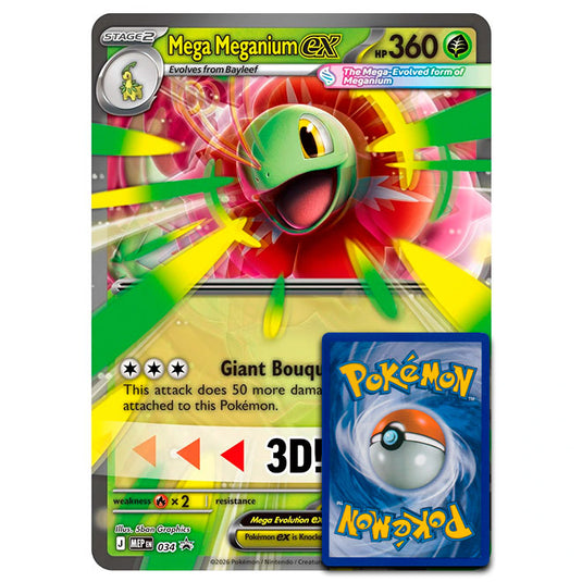 Pokemon - MEP Black Star Promos - Mega Meganium ex - MEP034 (Oversized)